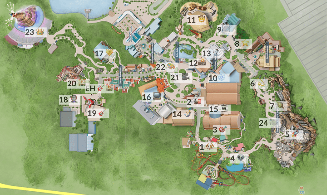 Mapa estrategia Hollywood Studios