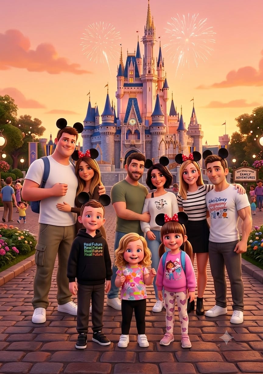 Nuestra familia en Magic Kingdom